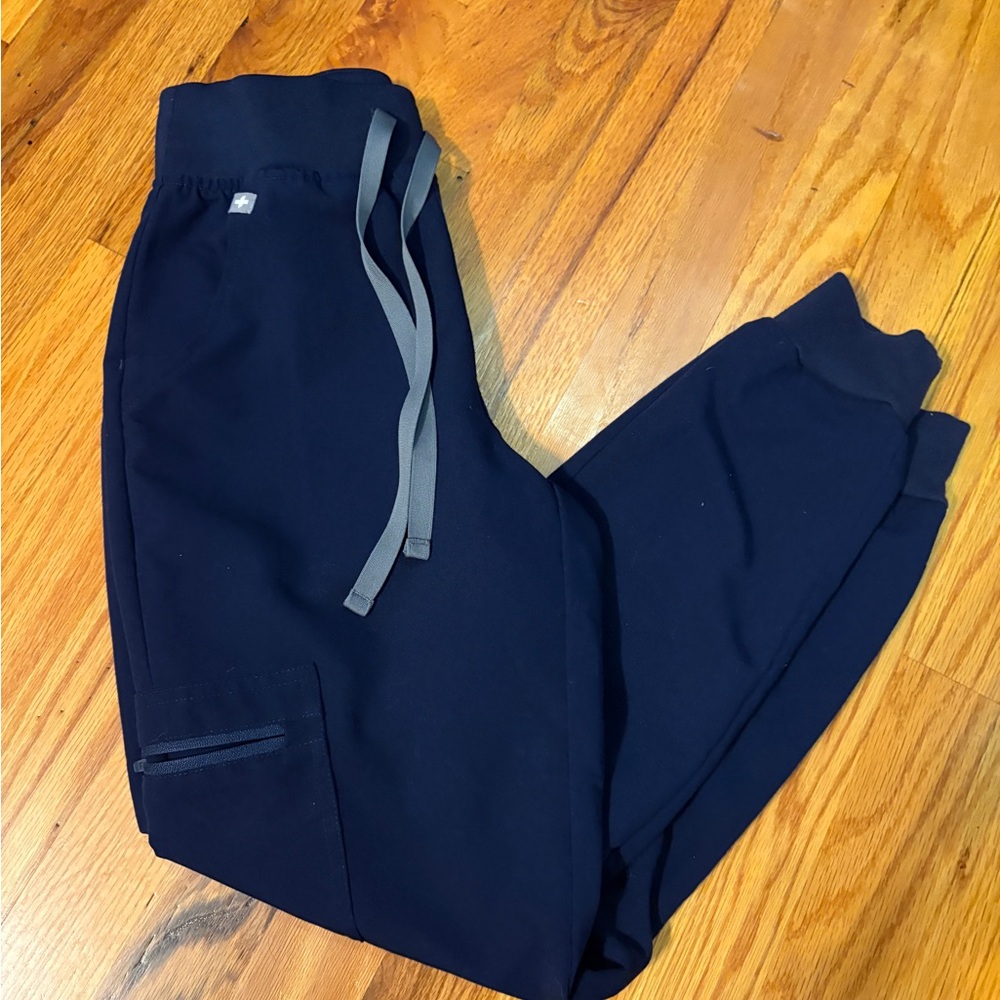 Figs Deep Blue Scrub Pants Petite XXS